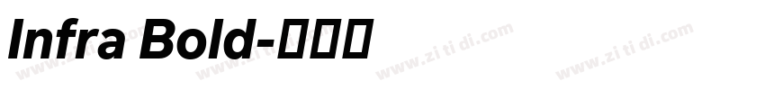 Infra Bold字体转换